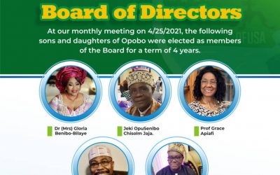 Our Newly Elected Board of Directors